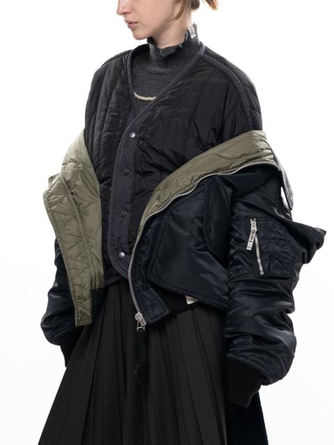 Maison MIHARAYASUHIRO Shifted Layer Flight Jacket