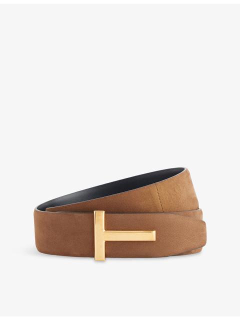 TOM FORD Reversible T Leather Belt