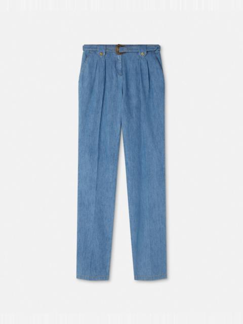VERSACE JEANS COUTURE Baroque Buckle Straight-Fit Jeans