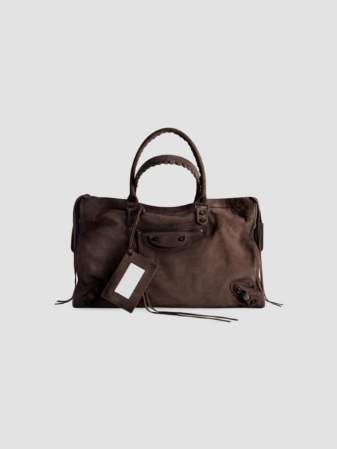BALENCIAGA Men's Le City Large Tote Bag - Light Espresso