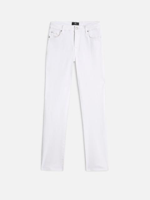 7 For All Mankind Slim Illusion Kimmie Straight in Luxe White