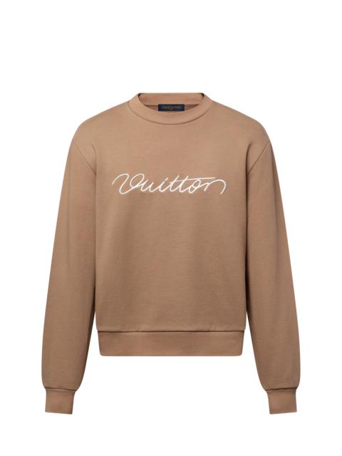 Louis Vuitton Embroidered Cotton Crewneck