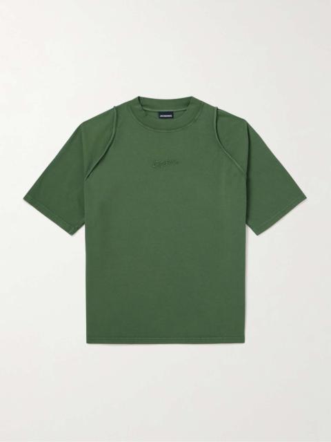 JACQUEMUS Camargu Logo-Embroidered Organic Cotton-Jersey T-Shirt