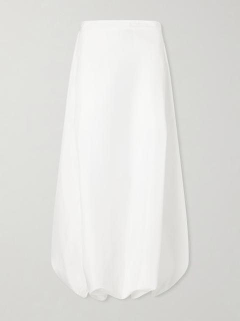 Tibi Jalousie Shell Midi Skirt