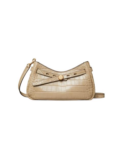 TORY BURCH Women's Romy Croc-Embossed Leather Crossbody Bag - Ginger Leaf