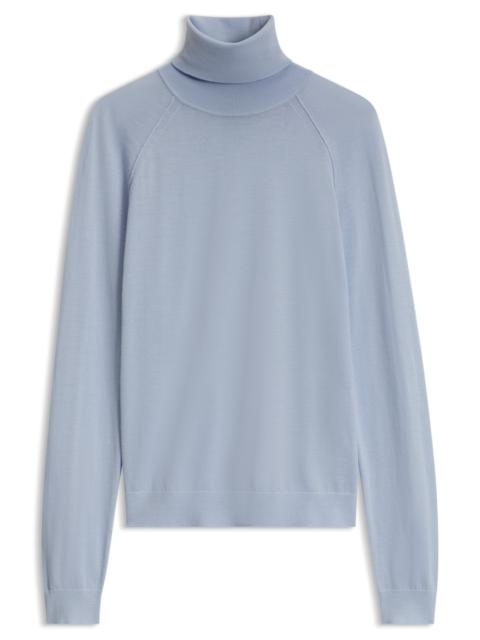 BOSS SLIM-FIT TURTLENECK SWEATER IN EXTRA-FINE MERINO WOOL