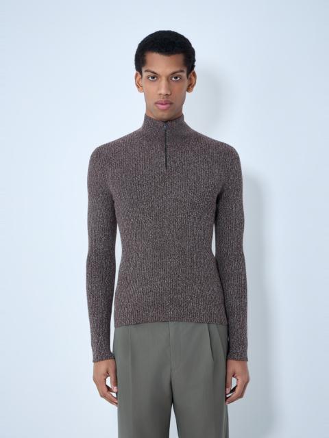 Prada High Neck Zip Sweater