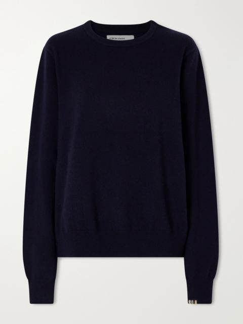 extreme cashmere The Be Classic cashmere-blend sweater Navy