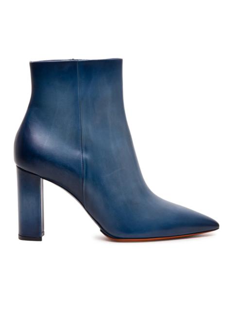 Santoni Leather heeled ankle boots