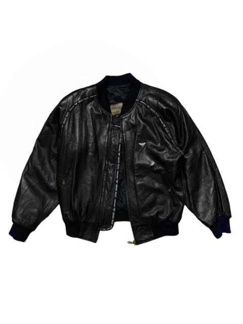 armani bomber 00s jacket ファー 黒 archive