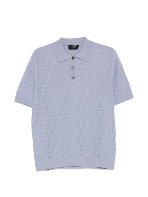FENDI logo-pattern polo shirt