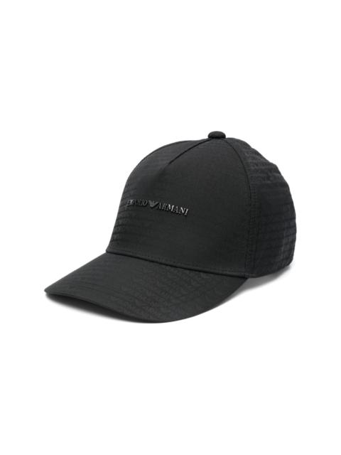 EMPORIO ARMANI logo-plaque baseball cap