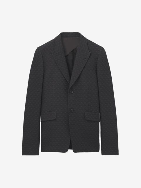 Alexander McQueen Skull Jacquard Single Breasted Jacket