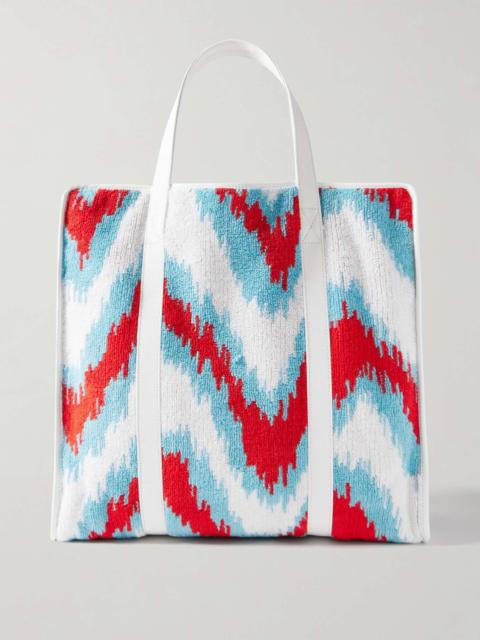 Missoni Canvas-trimmed terry-jacquard tote White