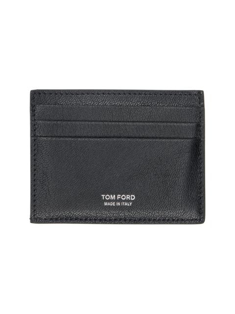TOM FORD Black Elongated T Line Central Card Holder