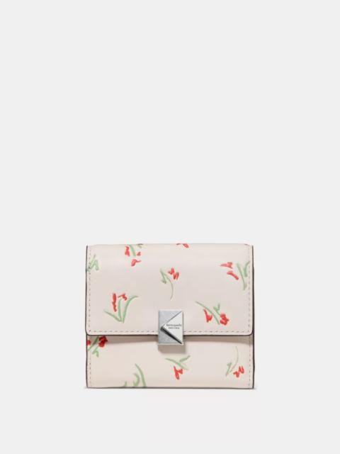 kate spade Deco Vibrant Buds Small Flap Wallet