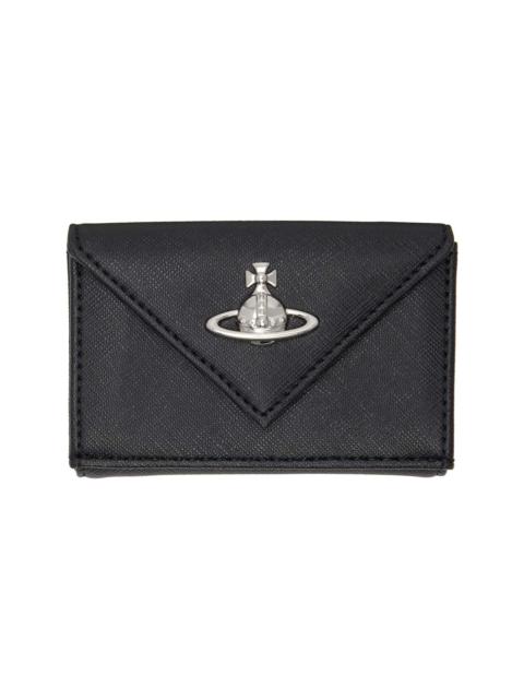 Vivienne Westwood Black Envelope Billfold Faux-Leather Wallet