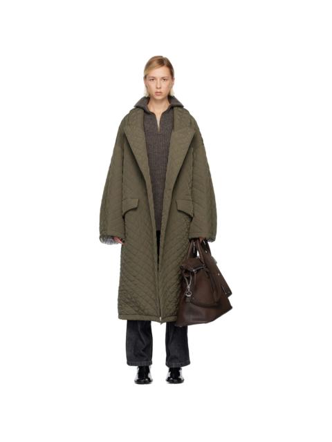 Green Quilted Coat