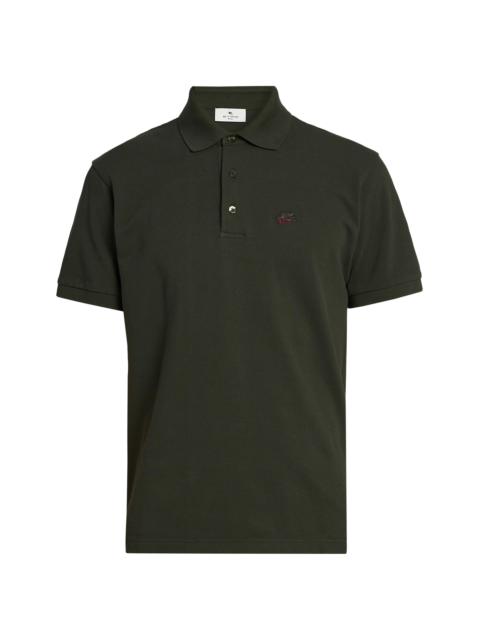 Etro Men's Cotton Polo Shirt - Verde Oliva Scuro