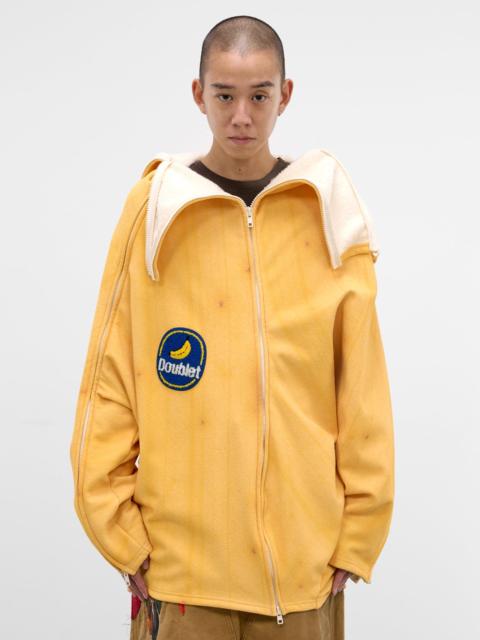 doublet Yellow Banana Peel Zip Hoodie
