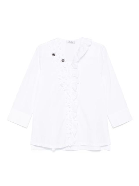 'S Max Mara embellished ruffle shirt