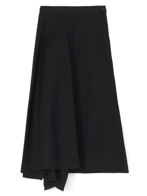 Yohji Yamamoto Piping Pocket Unbalance Skirt