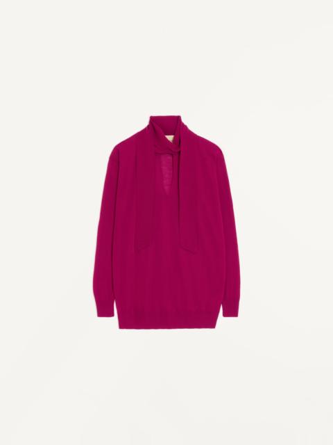 Valentino WOOL SWEATER WITH SCARF