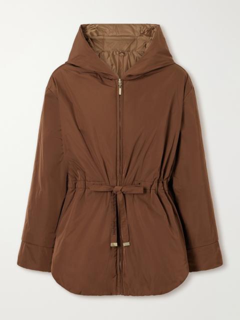 Max Mara Hooded Belted Shell Jacket