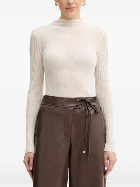 BOSS ribbed-knit top