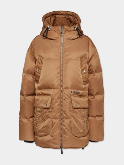 MAXI MULTI-POCKET PARACHUTE PUFF COAT