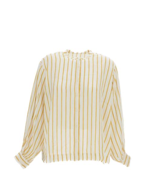 CASEY/CASEY Liney short-sleeved striped shirt