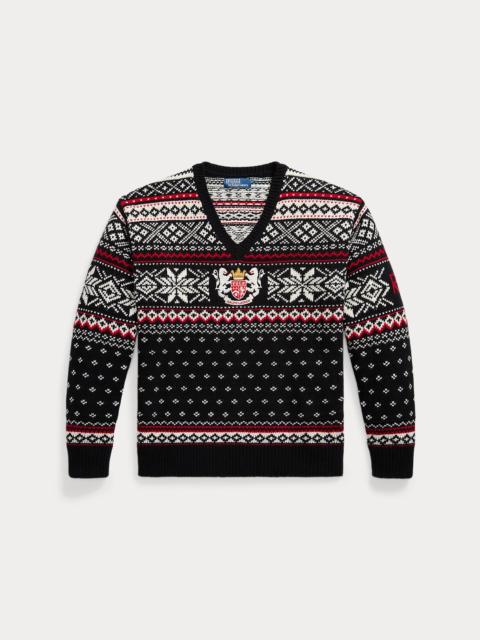 Polo Ralph Lauren Embroidered Wool Sweater