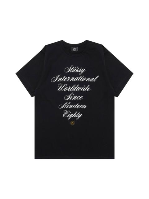 Stussy International Script Tee 'Black'