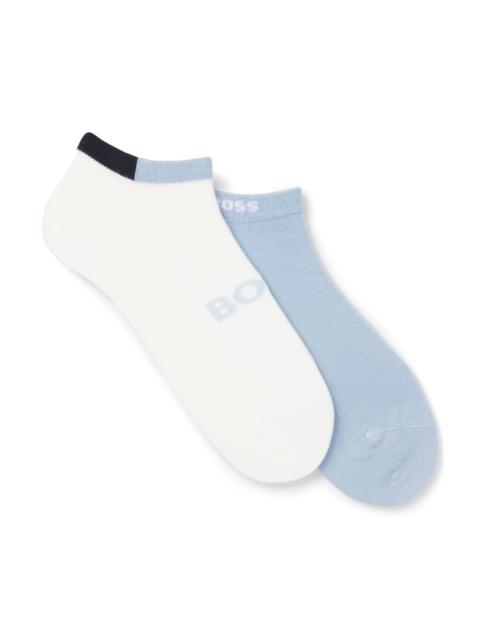 BOSS TWO-PACK ANKLE SOCKS IN SOFT BAMBOO BLEND