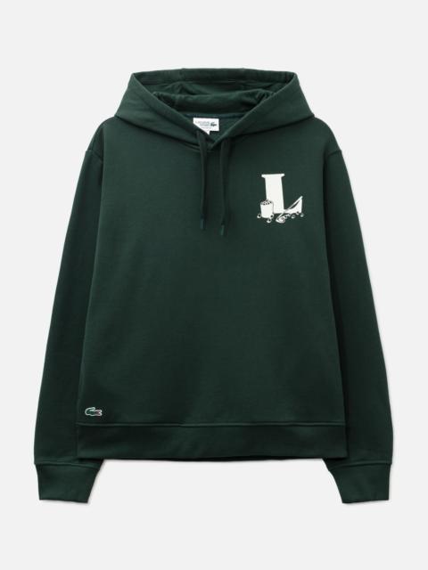 LACOSTE PRINTED GRAPHIC GOLF HOODIE