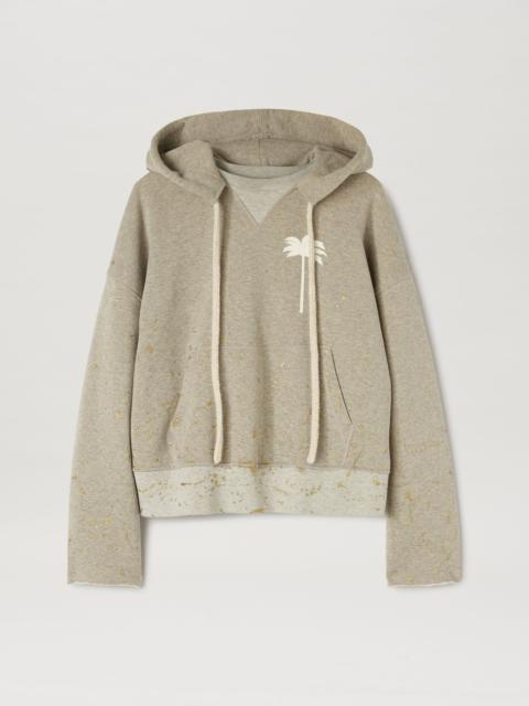 Palm Angels PXP PAINTED RAW CUT HOODIE