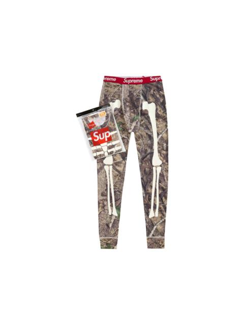 Supreme Supreme Hanes Bones Thermal Pant 1 Pack Woodland Camo