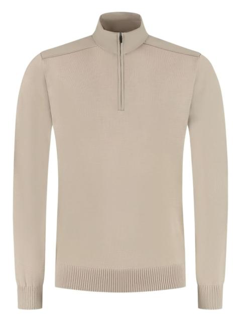 Paul & Shark half-zip ribbed sweater