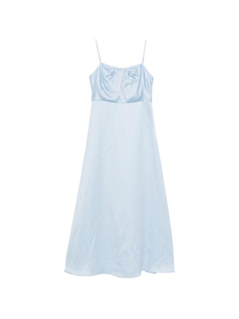 Sandro bow pleated dress