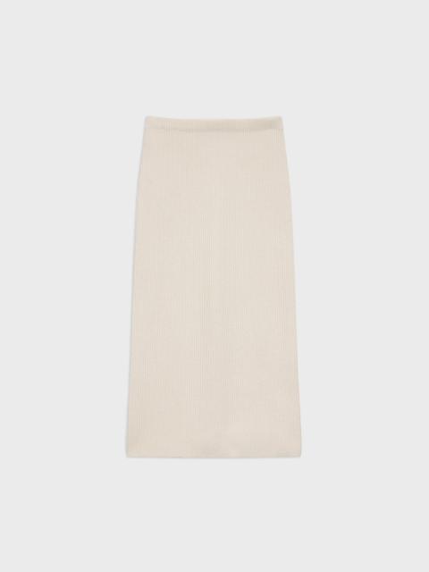 Theory Midi Pull-On Skirt in Felted Wool-Cashmere
