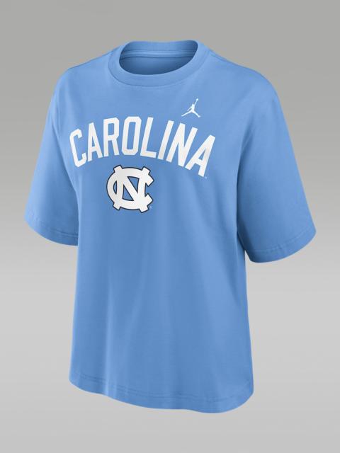 Jordan North Carolina Arch Over Logo Boxy Women's Jordan Brand College T-Shirt