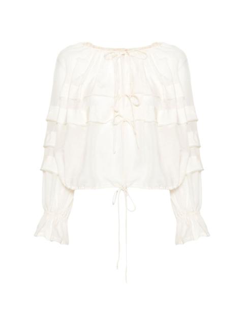 Cora ruffled blouse