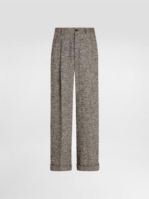 Dolce & Gabbana Wool blend dotted trousers