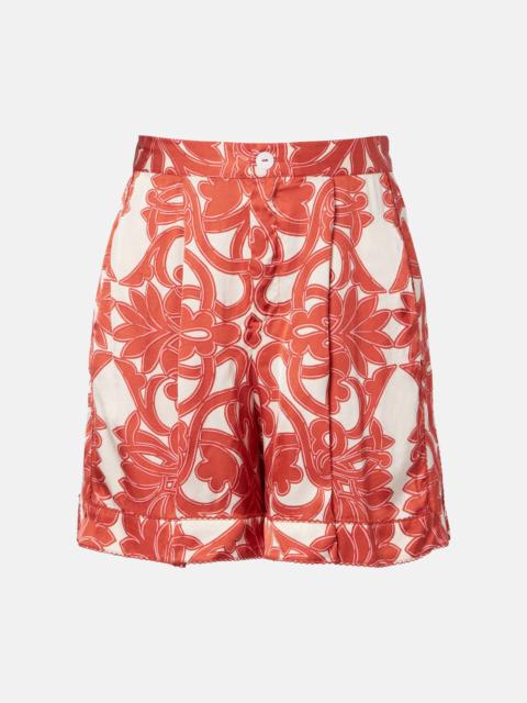 Poupette St Barth Isabelle printed high-rise shorts