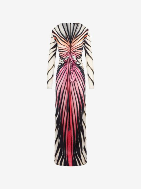 Roberto Cavalli Ray Of Paradise Print Maxi Dress
