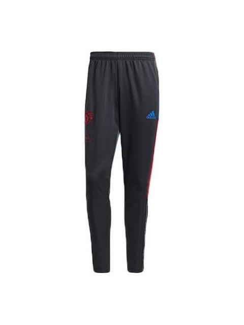 adidas x Crossover Mufc Hu Tr Pnt Manchester United Soccer/Football Colorblock Sports Long Pants Gra