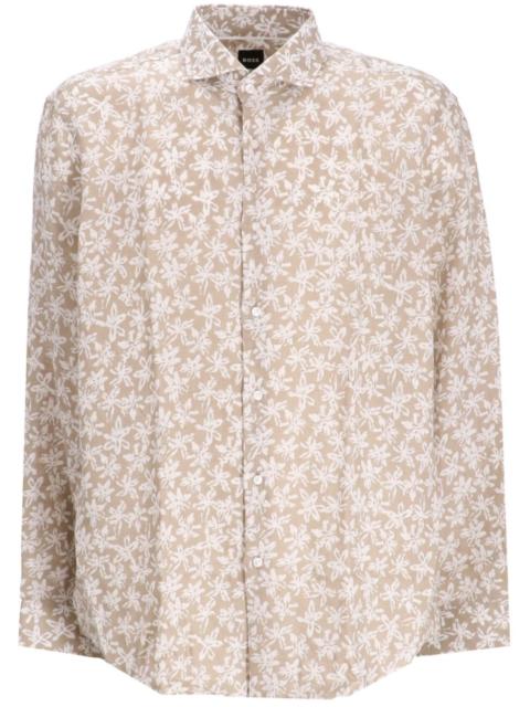 BOSS H-Joe Floral-Print Shirt