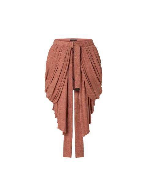 Louis Vuitton Draped Linen Layering Skirt