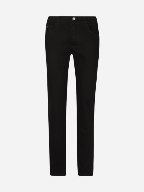Dolce & Gabbana Black wash slim-fit stretch jeans
