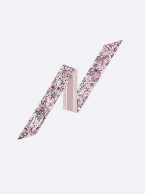Dior シルクバンダナ ブラック・ホワイト Dior ABCDior W Weigela - Wax Mitzah Scarf | REVERSIBLE